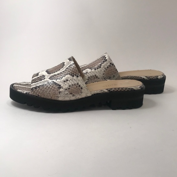 Ron White Shoes - Ron White Carley Python Leather Slides - Size 9.5 (40) - NWOT